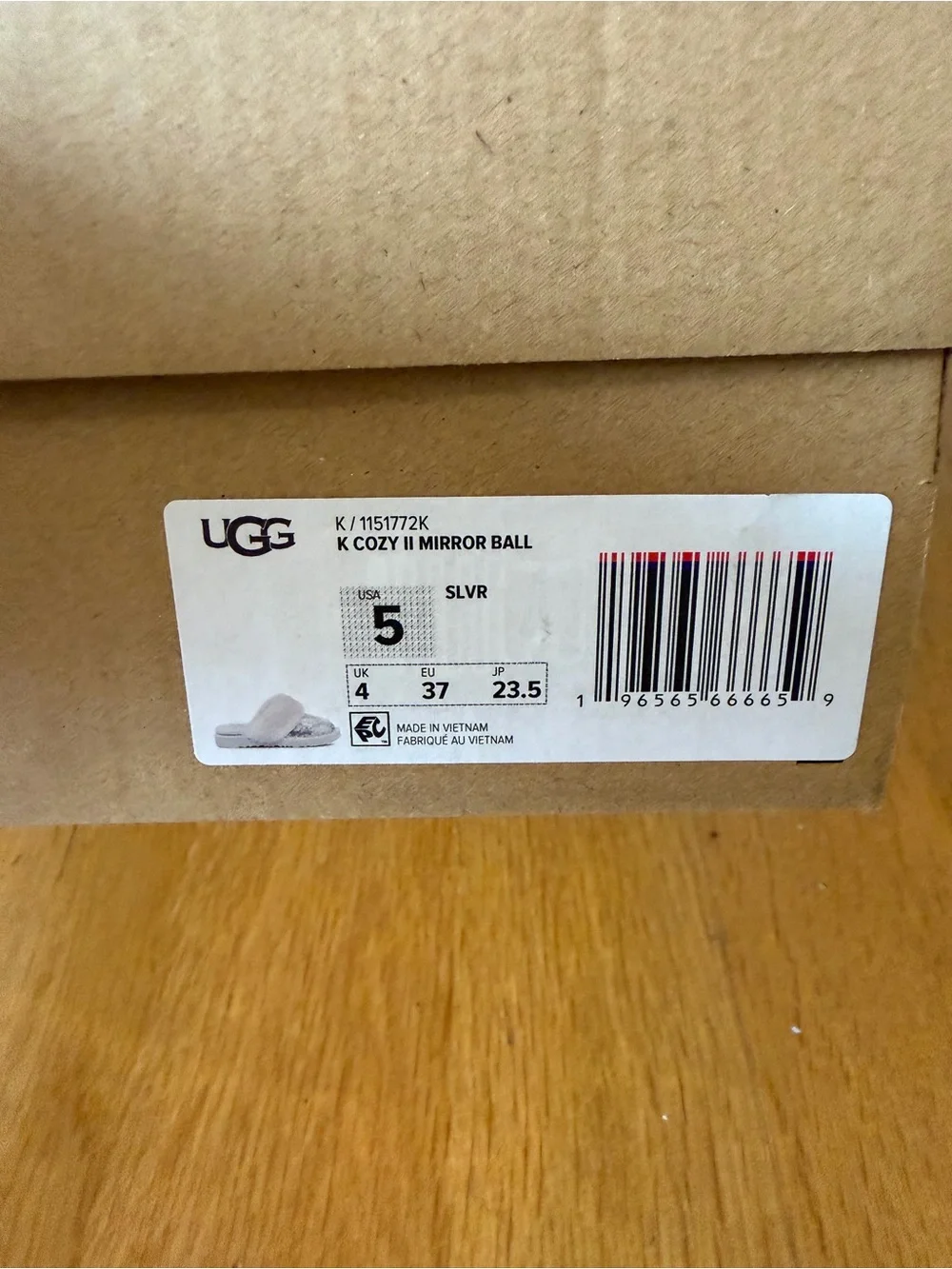 UGG Kids' Cozy II Mirror Ball Slipper